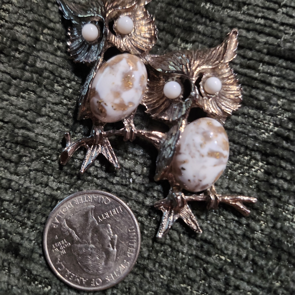 Vintage Owl Pendant Necklace | Gold Tone | Whimsical Statement Jewelry